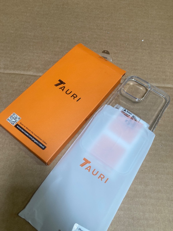 Photo 1 of TAURI 3 in 1 for iPhone 13 Pro Max Case Clear, with 2X Screen Protector, [Not Yellowing][Military-Grade Drop Protection] Slim Shockproof Phone Case for iPhone 13 Pro Max 6.7 inch