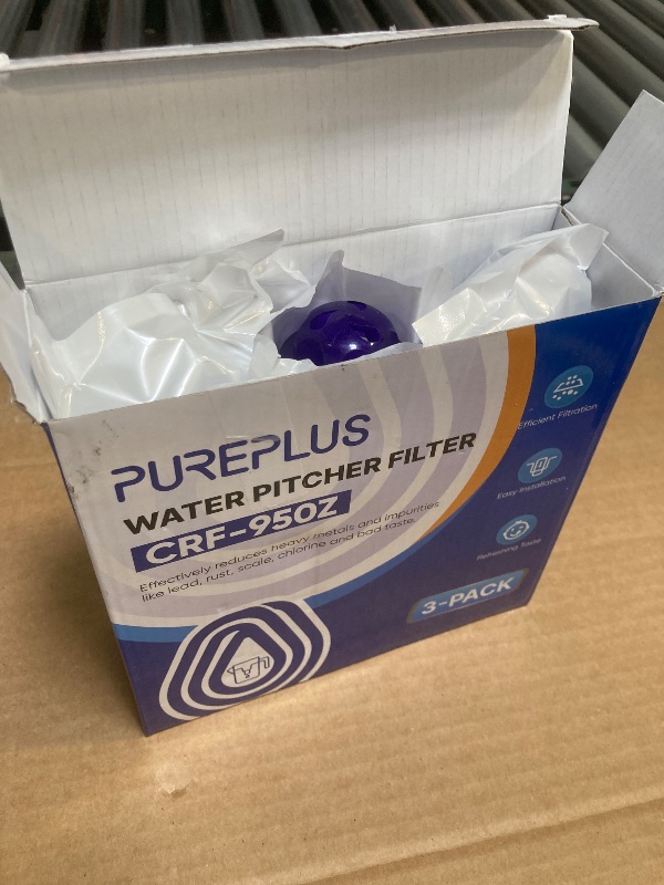 Photo 1 of PUREPLUS CRF950Z Pitcher Water Filter Replacement for Pur PPF900Z, PPF951K, PPT700W, CR-1100C, DS-1800Z, CR-6000C, PPT711W, PPT711, PPT710W, PPT111W, PPT111R Pitchers and Dispensers,3PACK