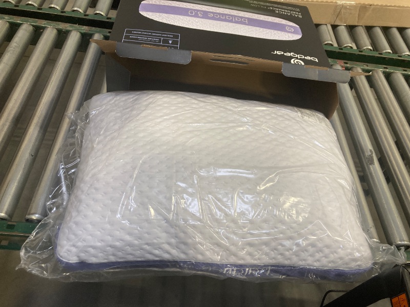 Photo 1 of Bedgear Balance Performance Pillow – 3.0 - Moisture Wicking Bed Pillow for All Sleep Positions - Medium Firmness Bed Pillow - Washable Removable Cover – 20" W x 26" L x 6.5" H