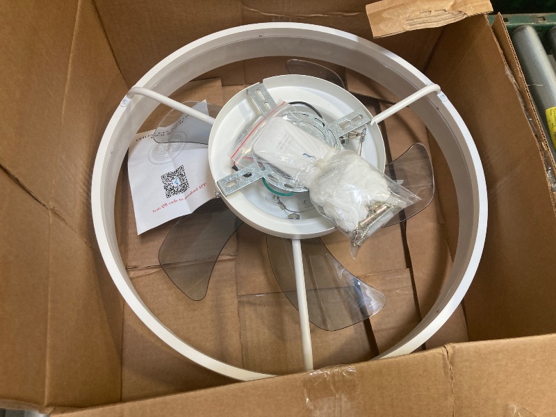 Photo 1 of CEILING FAN WITH LIGHT, WHITE