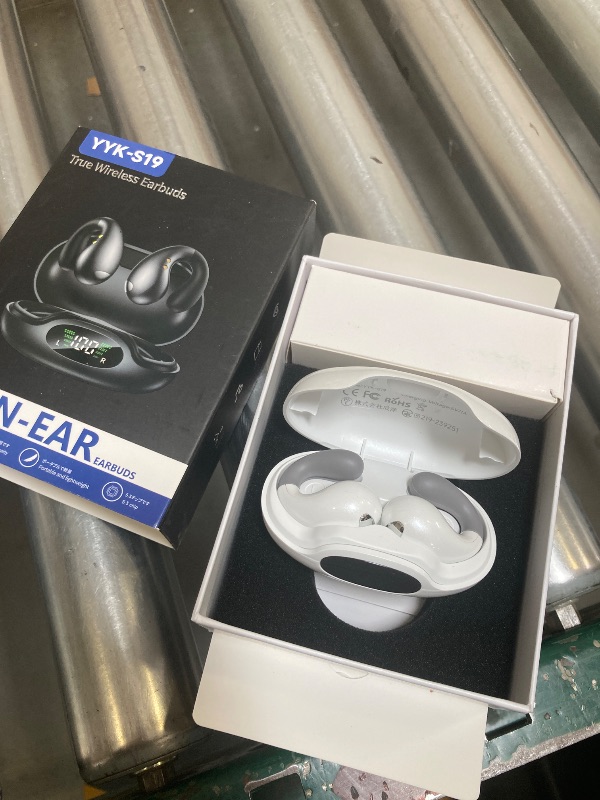 Photo 1 of Boytond Ultra Open-Ear-Earbuds Wireless Bluetooth - Ergonomic Clip-On Headphones, Small Bone Conduction Earbuds with Waterproof Design, Perfect Running Headphones for Sports, Fitness, and Workouts