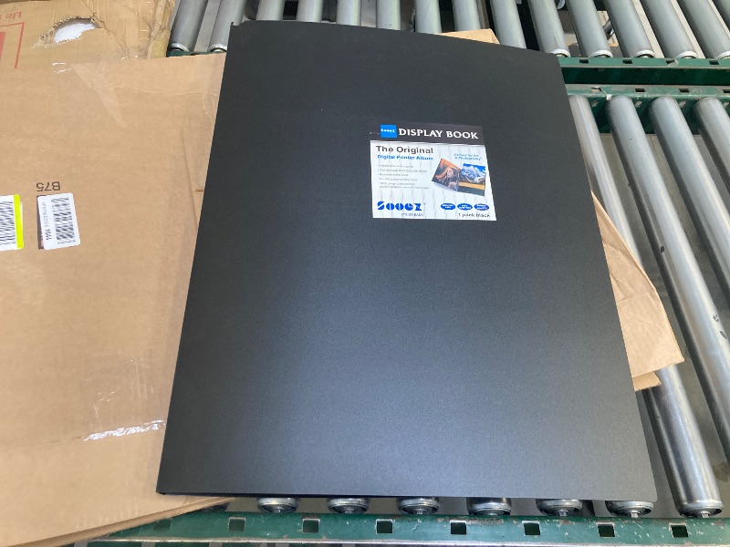 Photo 1 of  Sooez Heavy Duty Binder with Plastic Sleeves 18"x24", Portfolio Folder with 30 Clear Sheet Protectors, Display 60 Pages, Presentation Book for Artwork, Sheet Music, Document 