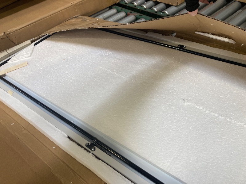 Photo 1 of Rowjut Floor Mirror Arched Mirror Full Length 56"X20"Full Length Mirror can be Free Standing or Hanging on The Wall Used in Living Room Entrance Hall Corridor Room Bathroom etc ?White