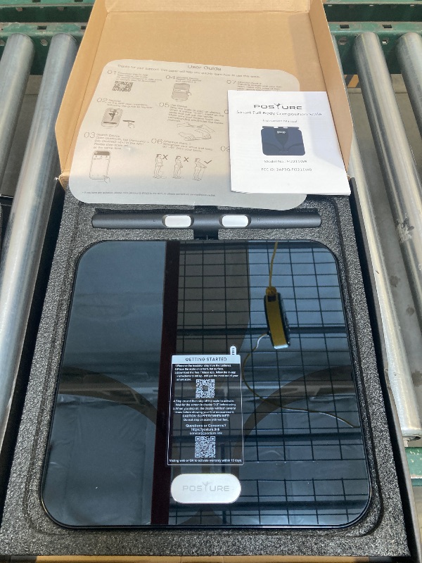 Photo 1 of Posture Scale for Body Weight and Fat Percentage, 8 Electrodes Larger Platform Digital Scale for BMI 28 Body Composition Measurement, Bathroom Smart Scales with LED Display FSA or HSA Eligible