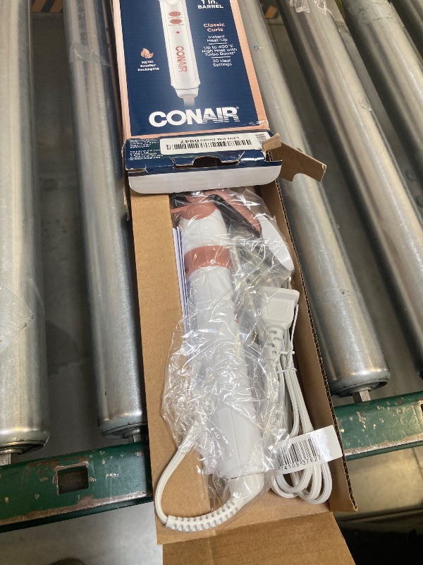 Photo 1 of Conair Double Ceramic 1-Inch Curling Iron, 1-inch barrel produces classic curls – for use on short, medium, and long hair