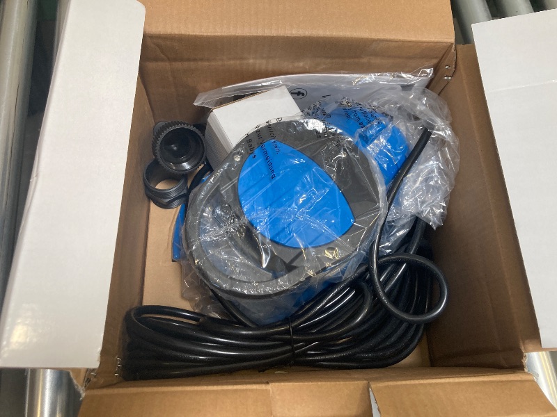 Photo 1 of FOTING 2025Upgraded 1/3 HP Automatic Swimming Pool Cover Pump, 2250 GPH Submersible Water Pump with 3/4”Check Valve Adapter & 25ft Power Cord, Water Removal for Pool, Hot Tubs, Rooftops, Water Beds
