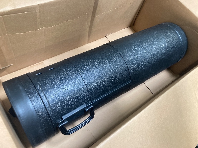 Photo 1 of Extra Large Jumbo Black Telescoping Drafting Tube - Outside Diameter: 10-1/2 inch, Inside Diameter: 9-3/4 inch, Length: 36 to 62-1/2 inches