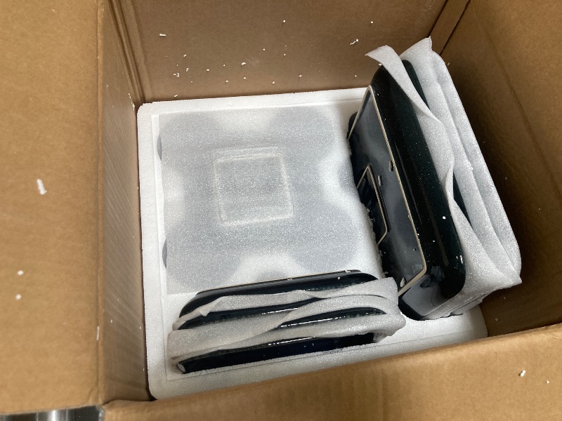 Photo 1 of vancasso Stern Blue Dinner Set Square Reactive Glaze Tableware 16 Pieces Kitchen Dinnerware Stoneware Crockery Set with Dinner Plate, Dessert Plate, Bowl and Soup Plate Service for 4
