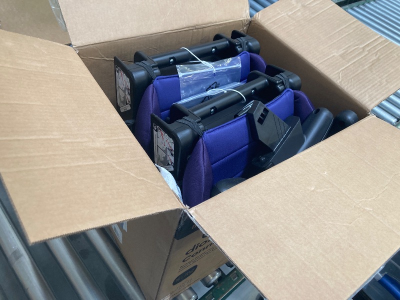 Photo 1 of Diono Connect3 RXT Backless Booster, Pack of 2, Slim Fit 3-Across in Many Mid-Sized Sedans and SUVs, for Children from 40-120 lbs., Lightweight with Latch connectors, Purple Wildberry