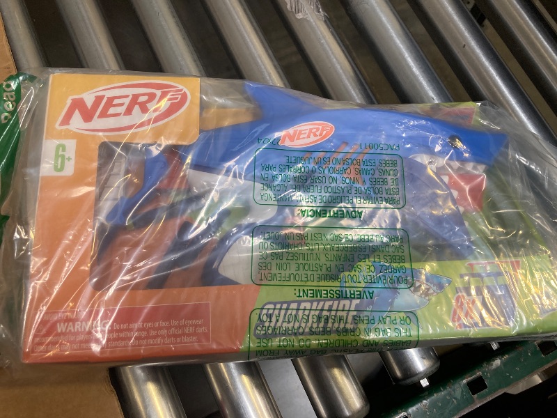 Photo 1 of NERF Junior Wild Sharkfire, Easy Play Dart Blaster, 8 Nerf Elite Darts, Nerf Blaster Shark Toys for 6 Year Old Boys & Girls & Up, Outdoor Toys