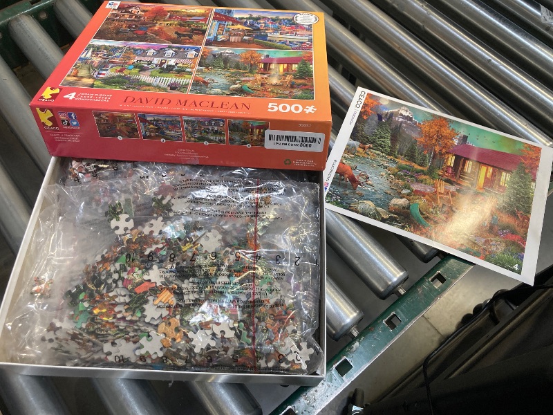 Photo 1 of Ceaco - 4 in 1 Multipack - David Maclean - (4) 500 Piece Jigsaw Puzzle