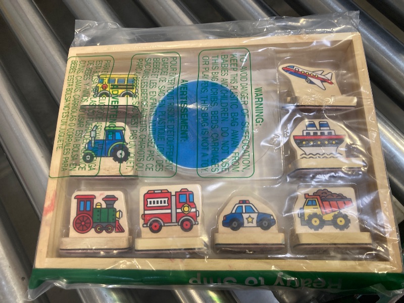Photo 1 of Melissa & Doug My First Wooden Stamp Set - Vehicles