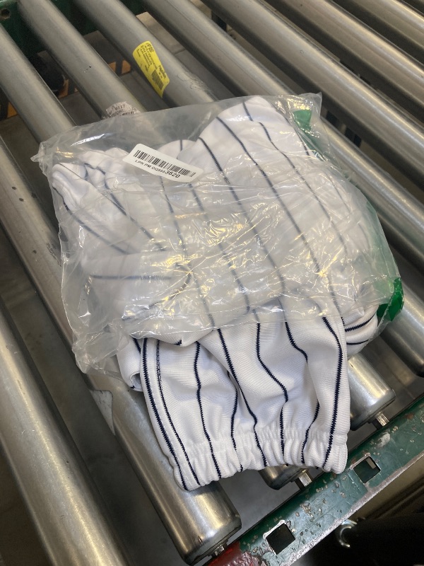 Photo 1 of Champro Unisex-Youth Triple Crown Pinstripe Polyester Baseball Pants, White, Navy, X-Large