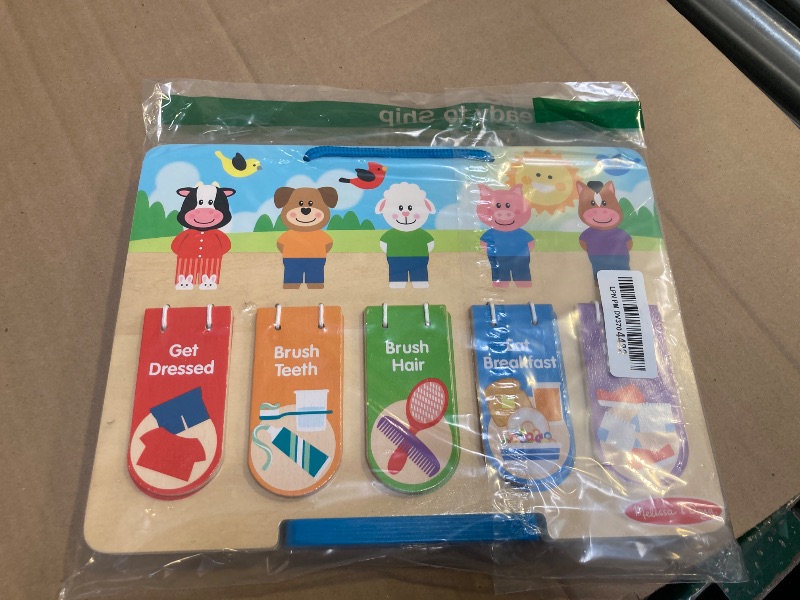 Photo 1 of Melissa & Doug Wooden My Daily Day and Night Routines Chart for Boys and Girls 3+ - FSC Certified