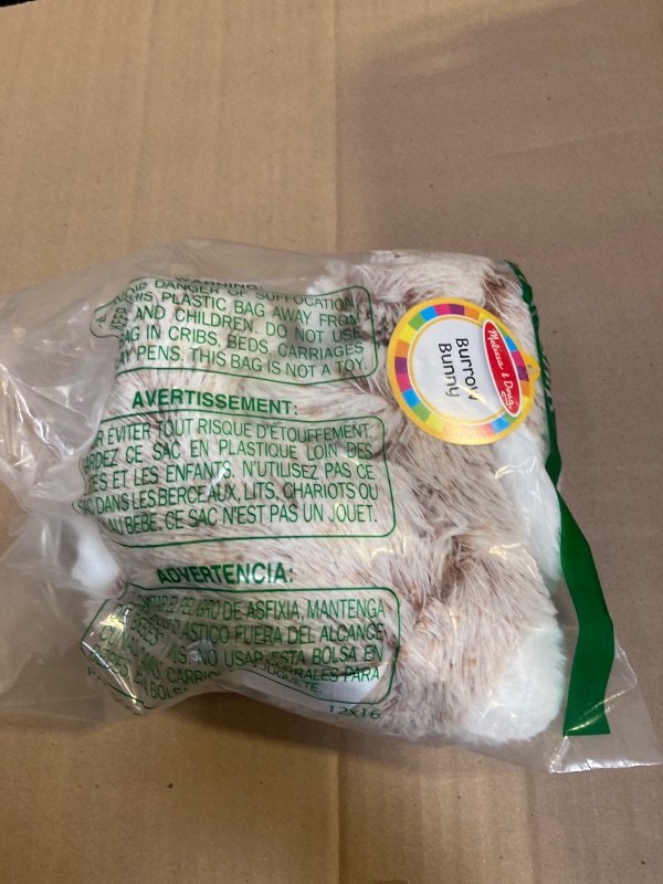 Photo 1 of Melissa & Doug Burrow Bunny Rabbit Stuffed Animal (9 inches)