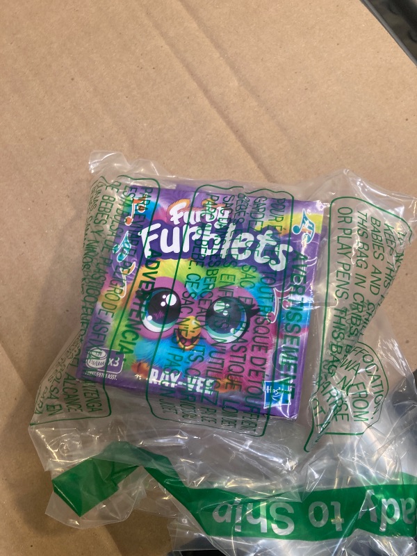 Photo 1 of Furby Furblets Ray-Vee Mini Friend, 45+ Sounds, Electronica Music & Furbish Phrases, Electronic Plush Toys for Girls & Boys 6 Years & Up, Rainbow