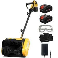 Photo 1 of 20V 12-Inch Cordless Snow Shovel, 4Ah Cordless Snow Blower, Battery Snow Blower with Directional Plate & Adjustable Front Handle (4Ah Battery & Quick Charger Included)