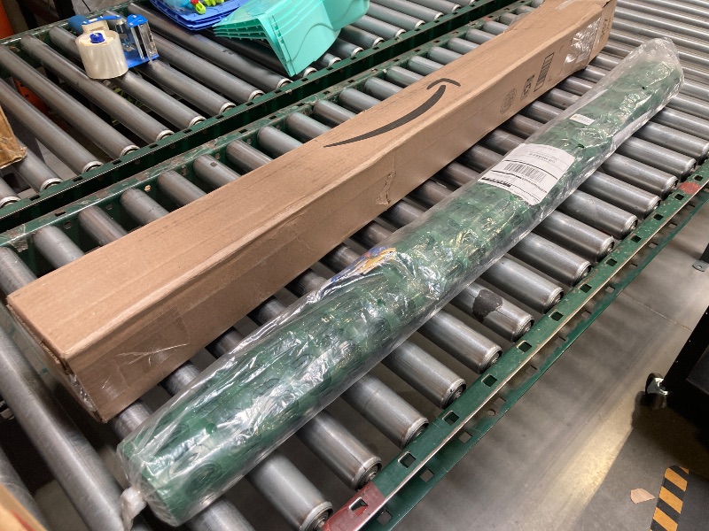 Photo 1 of Plastic Temporary Mesh Wire Fencing Roll (4' x 50' - Green) - 4 Foot High Garden Fencing for Snow Drift, Deer Fence Outdoor Yard Fencing for Pool, Backyard Dog Fence, Gravel Barrier & Animals