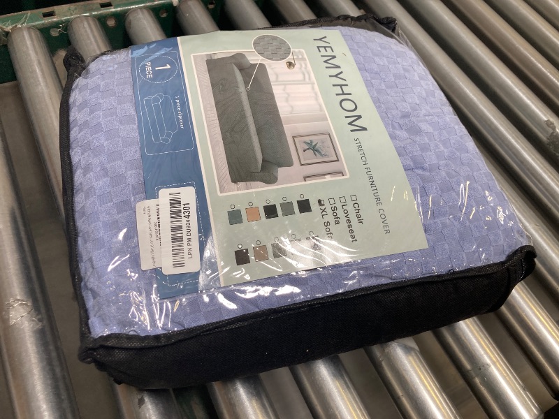 Photo 1 of YEMYHOM Couch Cover Latest Jacquard Design High Stretch Extra Large Sofa Covers Pet Dog Cat Proof Oversized Slipcover Non Slip Magic Elastic Furniture Protector (X Large, Light Blue)