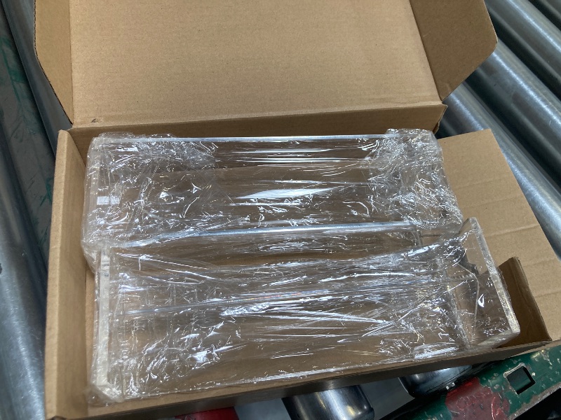 Photo 1 of Chunful 2 Pcs Clear Cracker Tray for Serving Rectangular Cracker Holder Acrylic Serving Tray Food Display Stands for Party Biscuit Cracker Dish Charcuterie Board Platter for Wedding Home Party Events