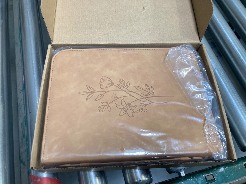 Photo 1 of Bible Cover Case for Women with Detachable Shoulder Strap & Wristlet Strap, Bible Case, PU Leather Debossed Floral Bible Cover, Christian Gifts for Women, Church Bag with Bible Study Supplies, Brown