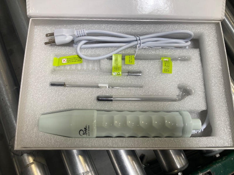 Photo 1 of NuDerma Handheld Skin Therapy Wand Machine w/Neon – Anti-Aging - Skin Tightening - Wrinkle Reducing - Dark Circles – Clarifying - Hair & Scalp Stimulator
