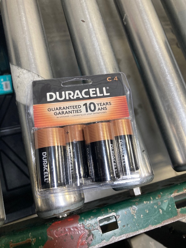 Photo 1 of Duracell Coppertop C Batteries, 4 Count Pack, C Battery with Long-lasting Power, All-Purpose Alkaline C Battery for Household and Office Devices