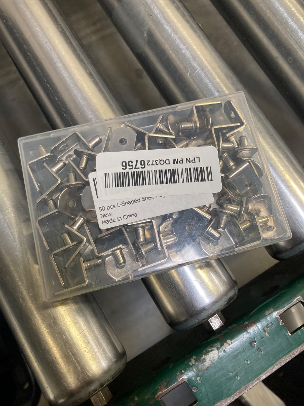 Photo 1 of Shelf Support Pegs, 50 Pcs Shelf Pegs with Hole, 5mm (1/5 inch) Cabinet Shelf Bracket Pegs, L-Shaped Nickel Plated Shelf Pins Holders for Bookcase Kitchen Closet Shelf Shelves Furniture Cabinet