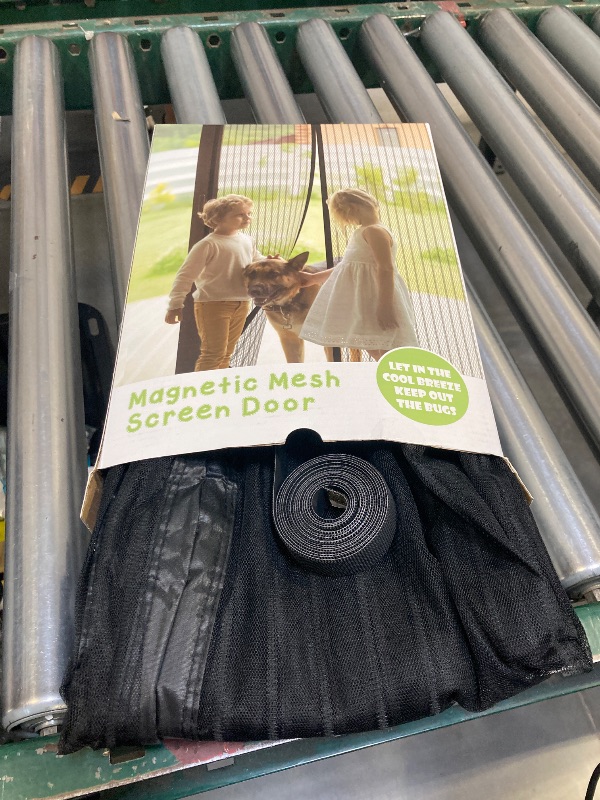 Photo 1 of Magnetic Screen Door Closure Fit Door Size 34 x 82 Inch, BSHANO Mesh Door Curtain Screen Size 36" x 83" - 36 Stronger Magnets,Heavy Duty,Hands Free Mesh Partition Keeps Bugs Out- Pet and Kid Friendly