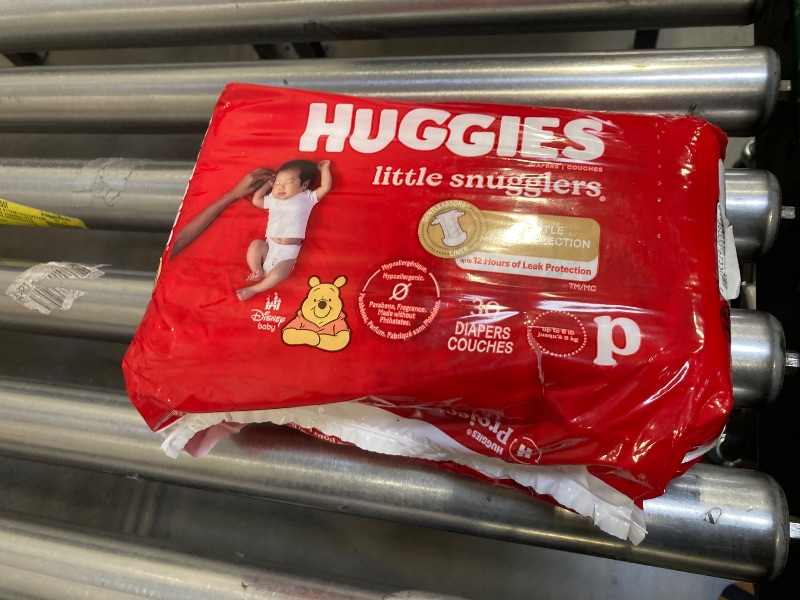 Photo 1 of Huggies Newborn Diapers, Little Snugglers Baby Diapers, Size Preemie (up to 6 lbs), 30 Count