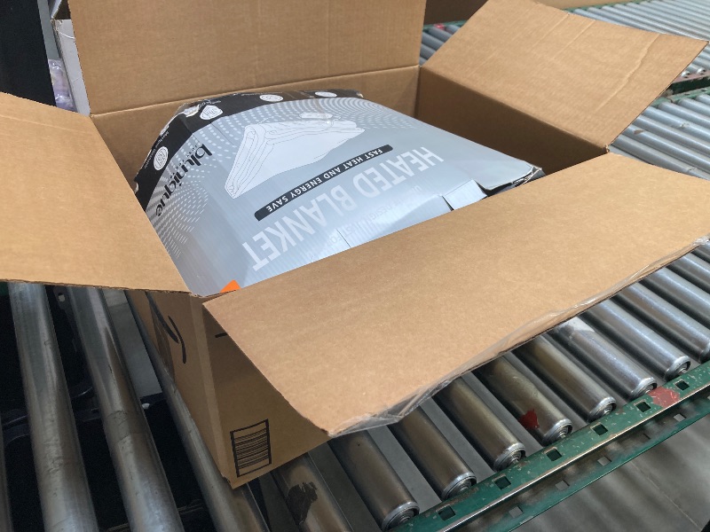 Photo 1 of blunique Electric Sherpa Queen Size Heated Blanket - 6 Levels, Auto-Off, Overheat Protection, Machine Washable - White