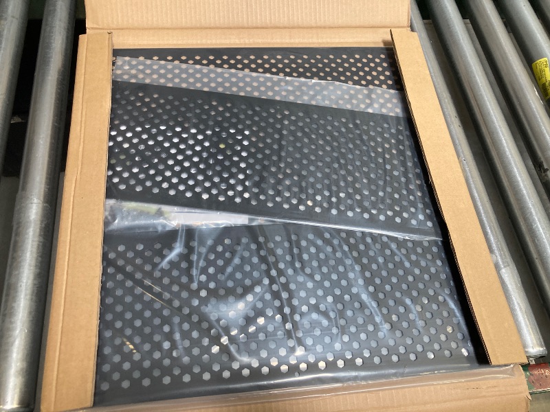 Photo 1 of Aupar Aluminum Alloy RV Entry Screen Door Grille Adjusts from 22"- 31.5", Adjustable RV Door Screen Protector, Black