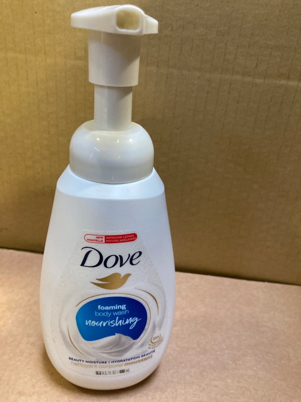 Photo 1 of Dove Instant Foaming Body Wash for Soft, Smooth Skin Deep Moisture Cleanser That Effectively Washes Away Bacteria While Nourishing Your Skin 13.5 oz