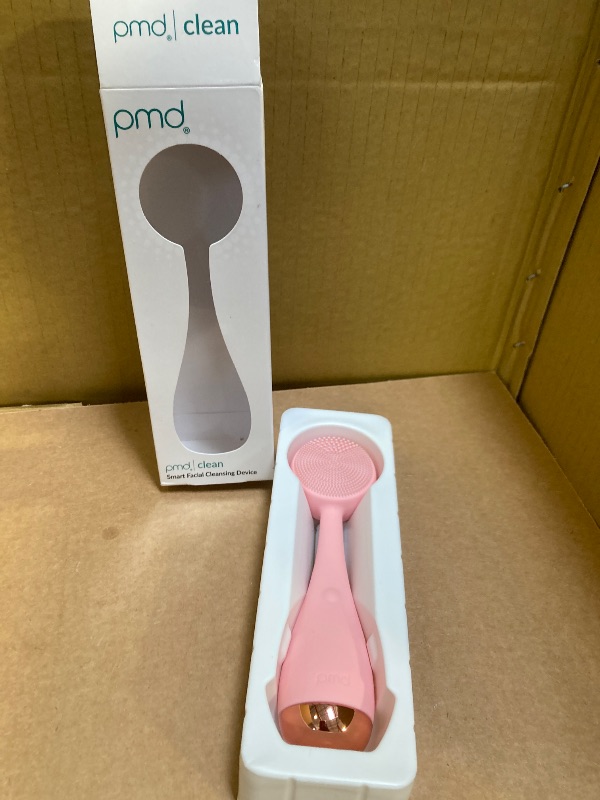 Photo 1 of PMD Beauty: Electric Facial Cleansing Brush - Smart Facial Device with Silicone Brush & Anti-Aging Massager, Blush