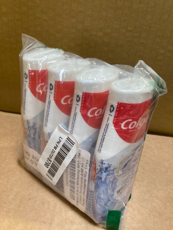 Photo 1 of Colgate 2-in-1 Whitening With Stain Lifters Toothpaste 4.60 Oz (4 Packs) 