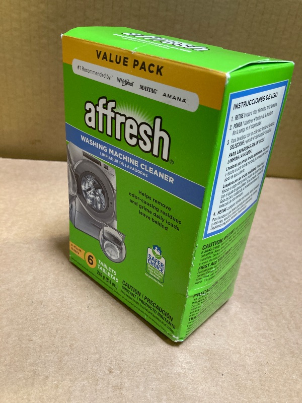 Photo 1 of Affresh Washing Machine Cleaner, Cleans Front Load and Top Load Washers, Including HE, 6 Tablets