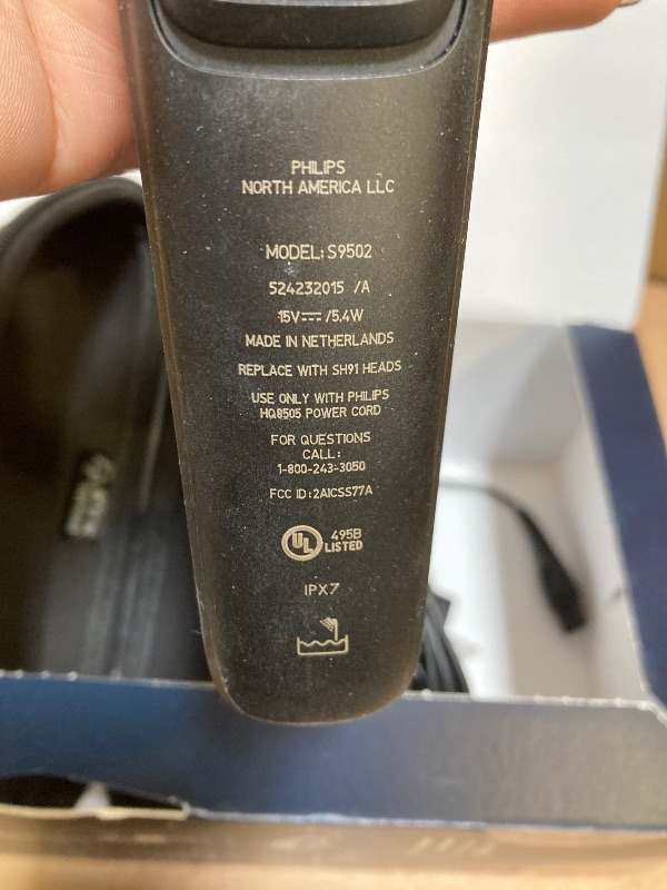 Photo 1 of Philips Norelco 9400 Rechargeable Wet/Dry Electric Shaver with SenseIQ and Comfort Glide Ring Technology, Battery Powered, Silver, S9502/83