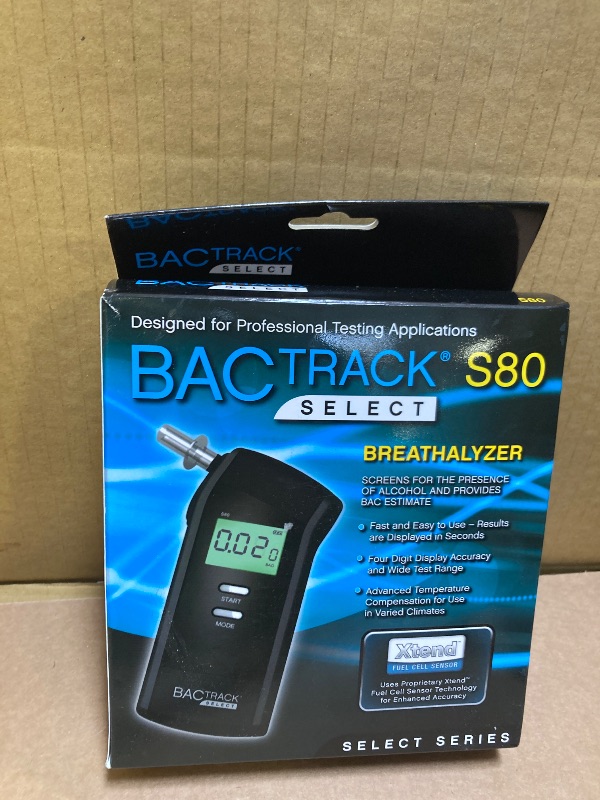 Photo 1 of BACtrack S80 Breathalyzer | Professional-Grade Accuracy | DOT & NHTSA Approved | FDA 510(k) Cleared | Portable Breath Alcohol Tester for Personal & Professional Use