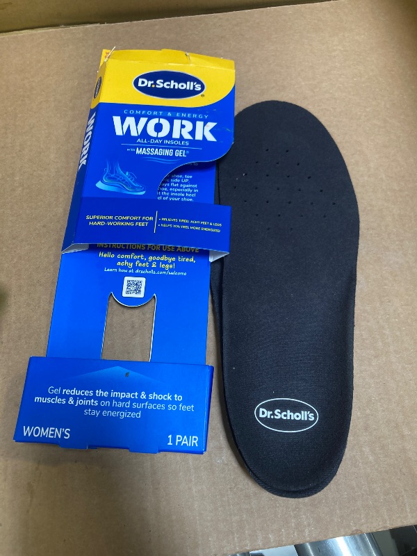 Photo 1 of Work All-Day Superior Comfort Insoles (with) Massaging Gel, Women, 1 Pair, Trim to Fit