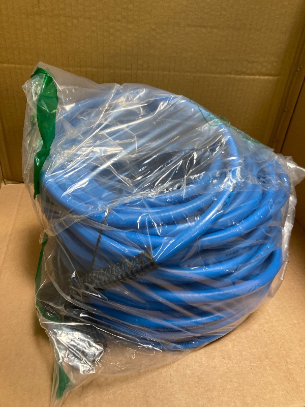 Photo 1 of FIXFANS Pressure Washer Hose – 1/4" X 100 FT High Power Washer Extension Hose – Kink & Wear Resistant High Pressure Hose for Replacement – Compatible with M22 Fittings – 3600PSI