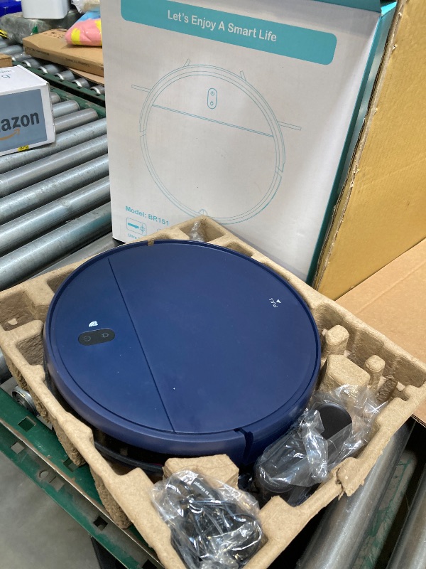 Photo 1 of ZCWA Robot Vacuum and Mop Combo,2.4GHz WiFi Link Vacuum Robot,4 Cleaning Mode Robotic Vacuums Cleaner,APP/Remote Aspiradora Robot,Self-Charging Robot Vacuum for Pet Hair,Stains,Carpets,Corner