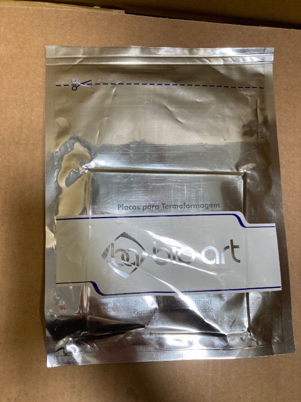 Photo 1 of JMU Dental Vacuum Forming Sheets Hard Crystal 1.0mm, 5 Sheets Dental Lab Splint Thermoforming Materials Square 5'' x 5''