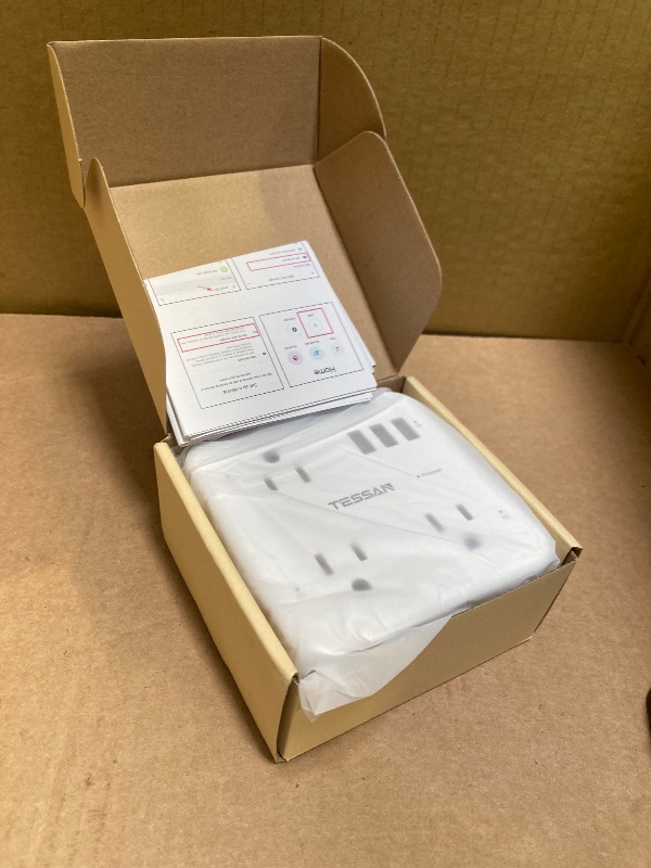 Photo 1 of Smart Plug Outlet Extender Compatible with Alexa Google Home, TESSAN WiFi Multi Plug with 3 Smart Outlets 3 USB Ports, Wall Surge Protector Power Strip 900J for Indoor, Voice and Smartlife Control