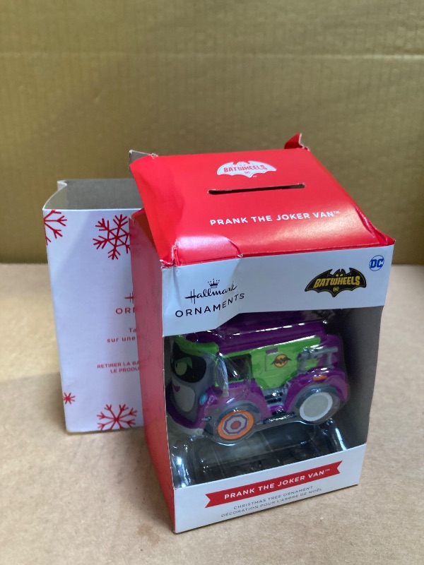 Photo 1 of Hallmark DC Batwheels Prank The Joker Van Christmas Ornament
