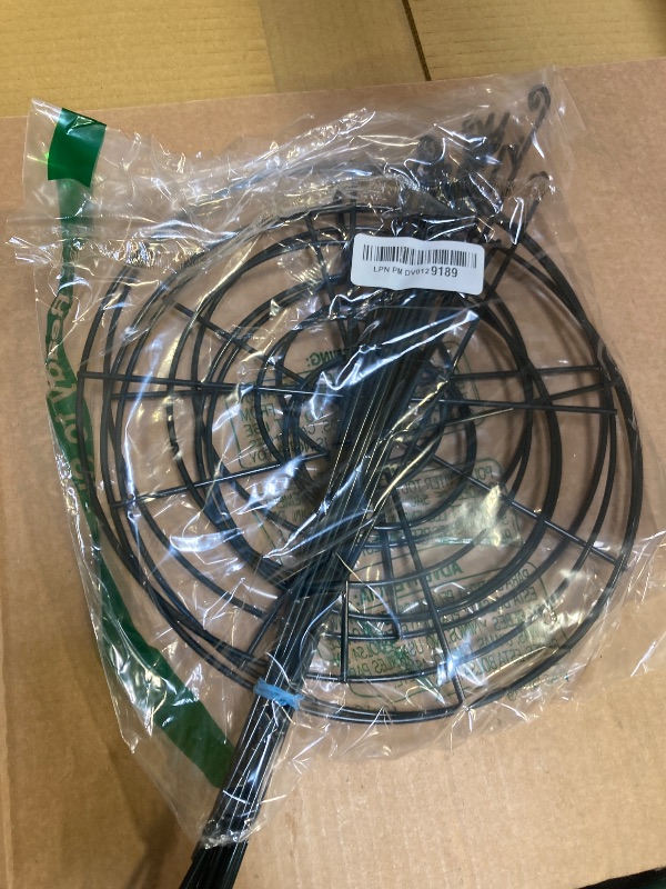 Photo 1 of SYITCUN 4pack Peony Cages and Supports, 16” Four Legs Peony Cage, Heavy-Duty Peonies Support Cages, Peony Ring for Roses, Hydrangeas, Sage, Peonies, Cucumbers, Tomato