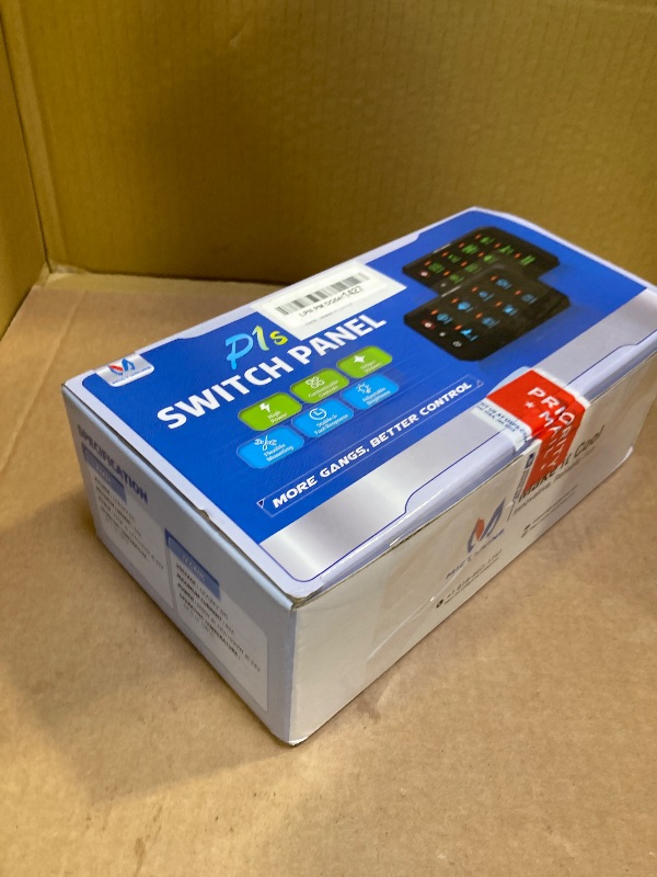Photo 1 of MICTUNING 8 Gang Switch Panel P1S-B08 Blue 60Amp 720/1440W Toggle/Touch ON-Off Momentary Circuit Control Relay Box for Camper RV ATV SUV UTV Truck Car Marine