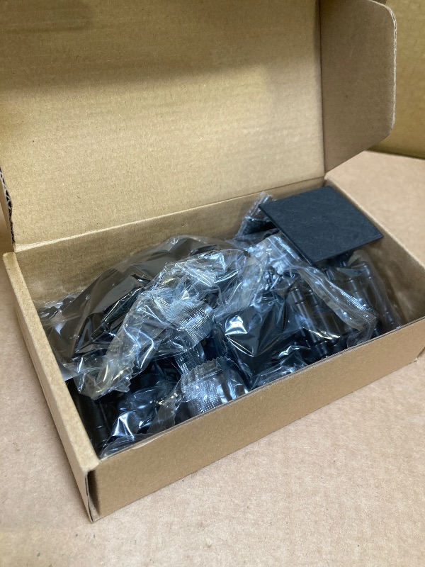Photo 1 of JQK 1/2 Inch Overlay Cabinet Door Hinges Black, 20 Pack 10 Pairs Flush Face Mount Cupboard Self-Closing Kitchen Cabinet Hinges with Door Bumper, CH200-BK-P20