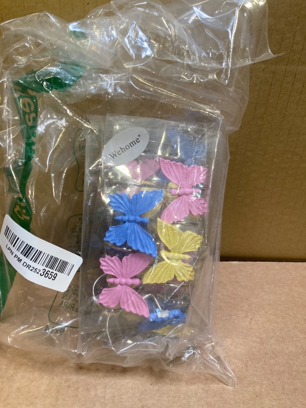 Photo 1 of Wehome Colorful Butterfly Shower Curtain Rings Set of 12 Colorful Butterfly Shower Curtain Hooks Pack of 12