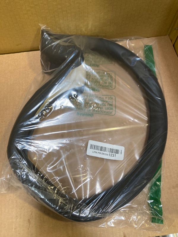 Photo 1 of SEG Direct Flat Bottom Steering Wheel Cover, D Shaped Car Wheel Cover 14 1/2-15 in. (37-39 cm), Black Microfiber Leather