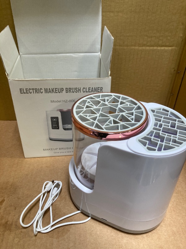 Photo 1 of 3 IN 1 Electric Makeup Brush Cleaner Machine With Makeup Brush Dryer-Holder-Portable Automatic USB Cosmetic Brushes Cleaner Tool for All Size Beauty Makeup Brush Set,Contour, Eyeshadow, Blush Brush